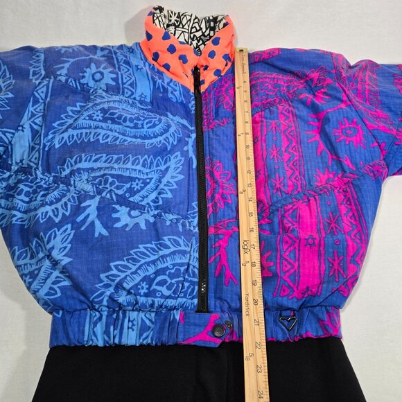 Y2K Vintage OBERMEYER "Shazzam" One-Piece Snowsuit LADIES 6. GLOVES & HEADBAND. - Picture 11 of 17